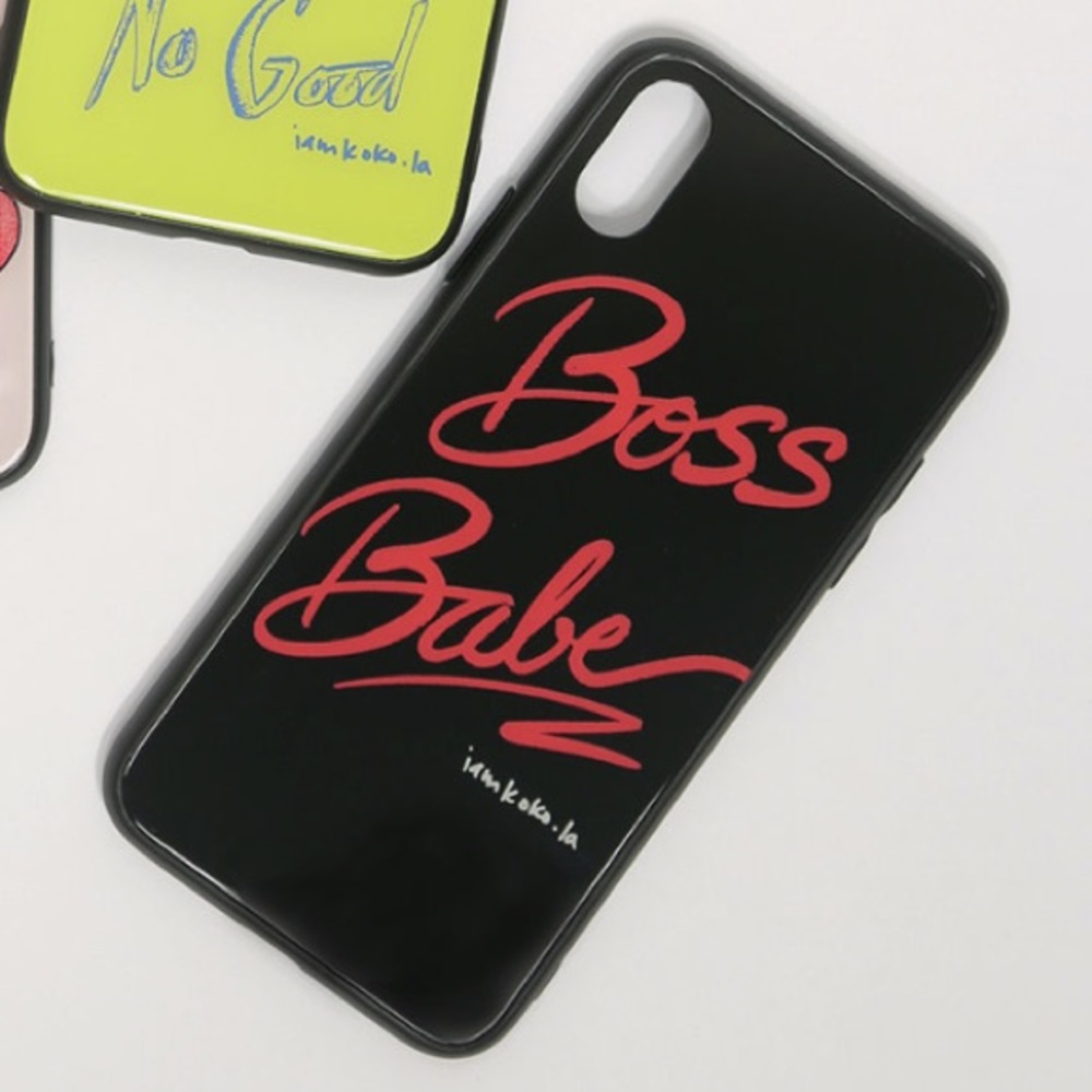Iamkoko.la “boss babe” iPhone phone case